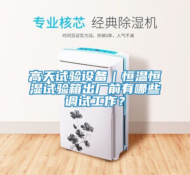 高天試驗(yàn)設(shè)備｜恒溫恒濕試驗(yàn)箱出廠前有哪些調(diào)試工作？